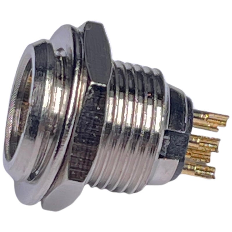 CESS 5-Pin Mini XLR Socket, Mini XLR Connector, Screw and Nut Panel Mount, Solder Type, Nickel-Plated Base and Housing, Gold-Plated Pins, 4 Pack - Image 4